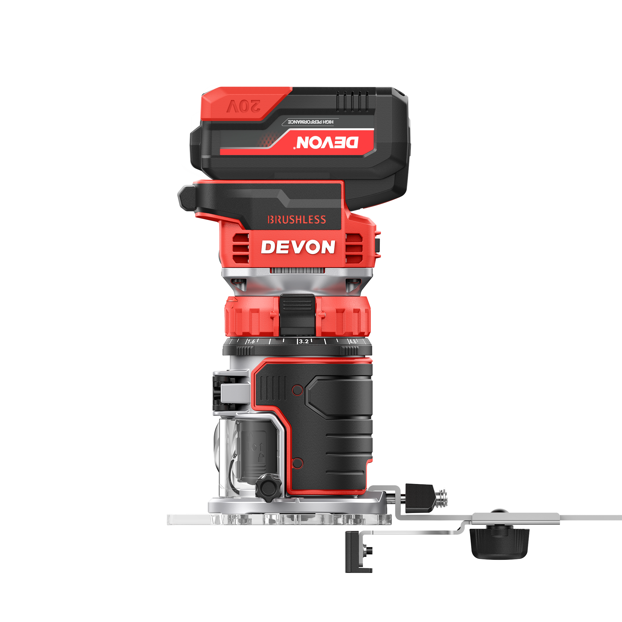 20V MAX CORDLESS BRUSHLESS PLUNGE ROUTER